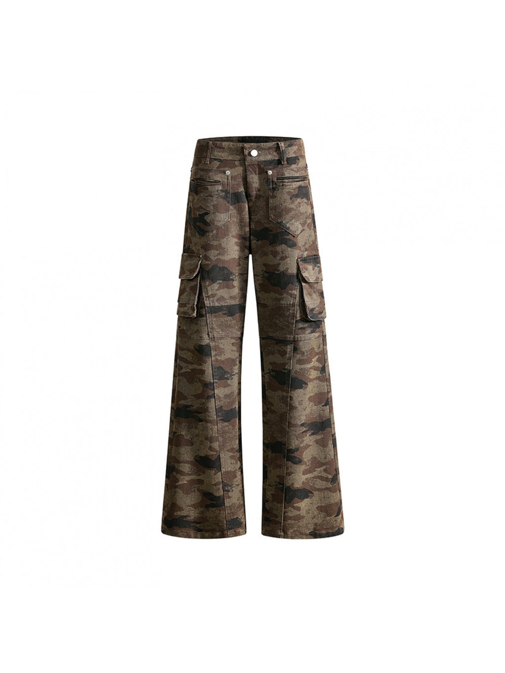 Straight Slim Camouflage Flared Casual Pants | All-season, Comfortable Fit
