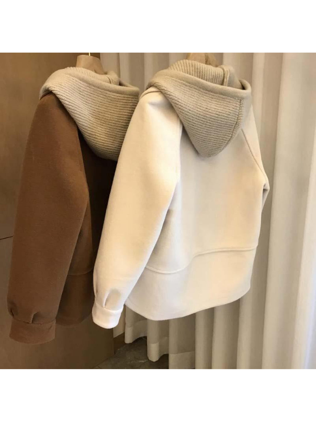 New Autumn And Winter Coat for Women, Designed with a Hood And a Faux Two-Piece Thick Top