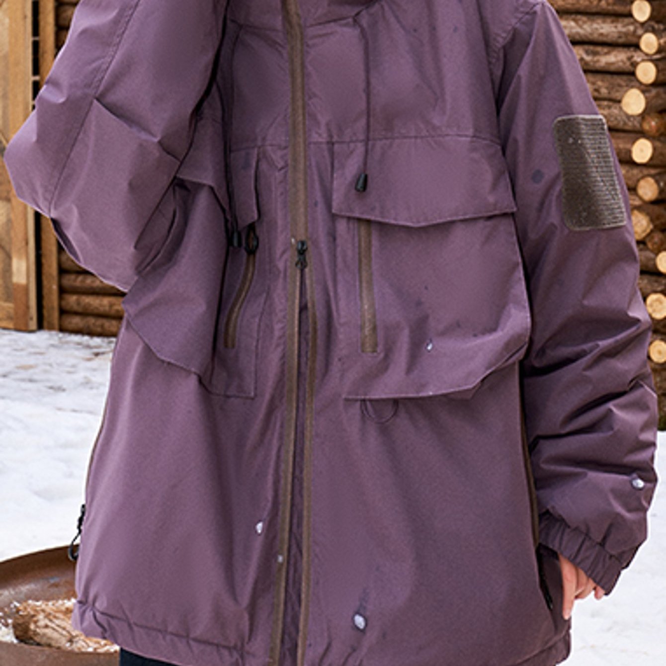 Winter Warmth-Resistant Thickened Hooded Coat with Full-Zip Front, Loose Fit Casual Outerwear, Cold Weather