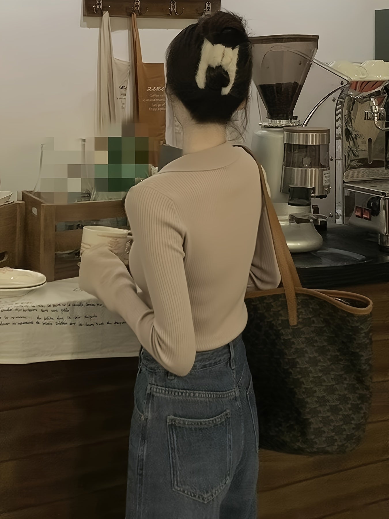 Women'S Elegant V-Neck Sweater - Slim Fit Long Sleeve Office & Everyday Top, Soft Sweater for Fall\Winter, Chic Layering Piece for Women, Professional & Casual Outfits