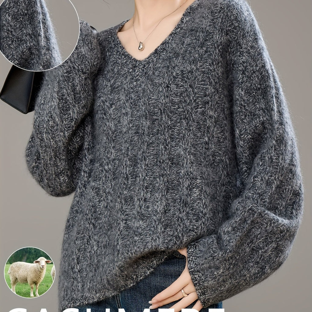 Heavyweight Cashmere Heavyweight Cashmere V-Neck Sweater | Autumn\Winter 2025 New Plush Feel Like a Cloud