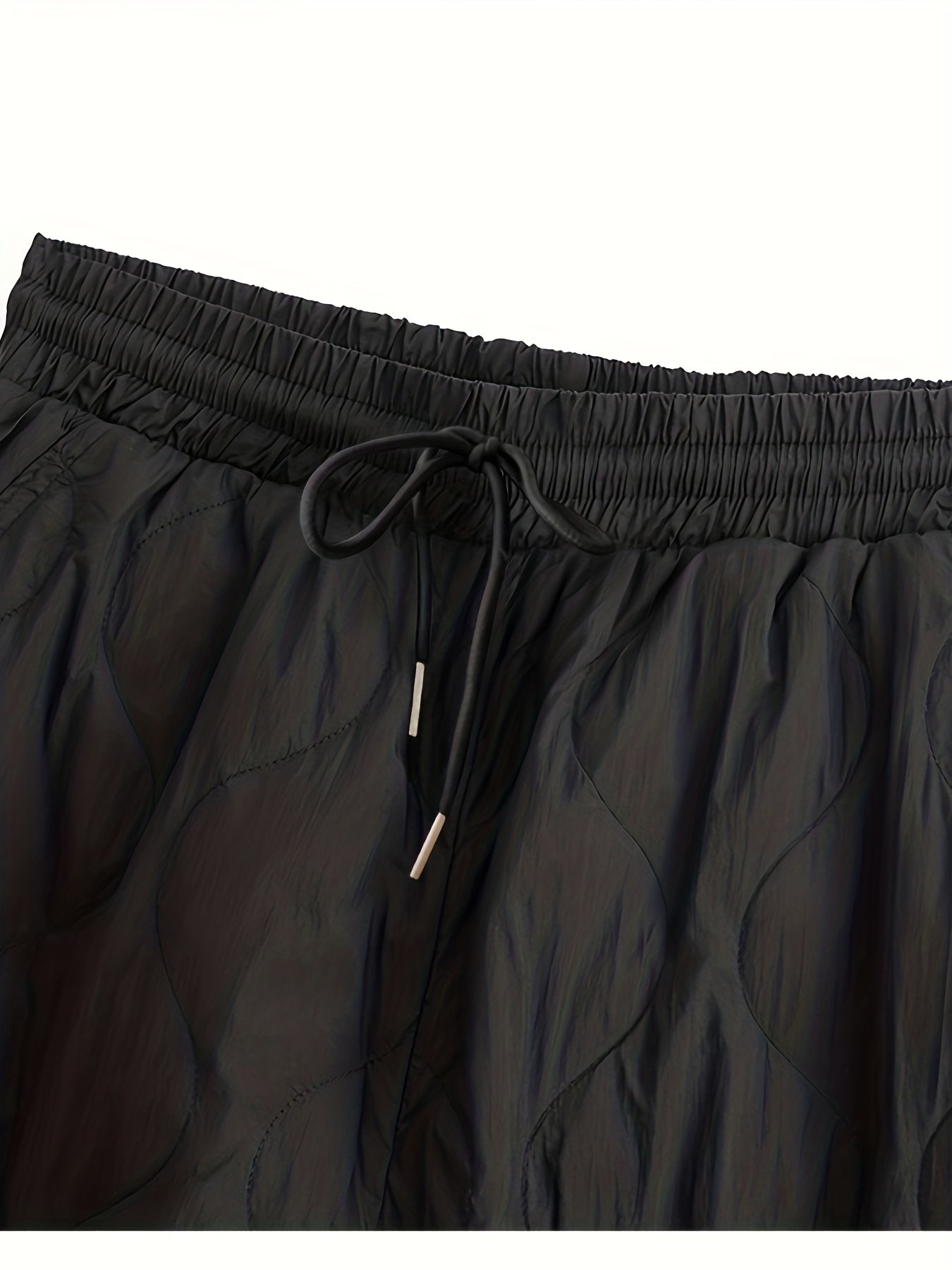 Women'S Vintage Winter Thermal Harem Pants | Full-Length Wide-Leg Trousers with Elastic Waist & Cuff, Thick Black, Machine Washable, Loose Fit for Skiing, Casual Outdoors, Cold Weather