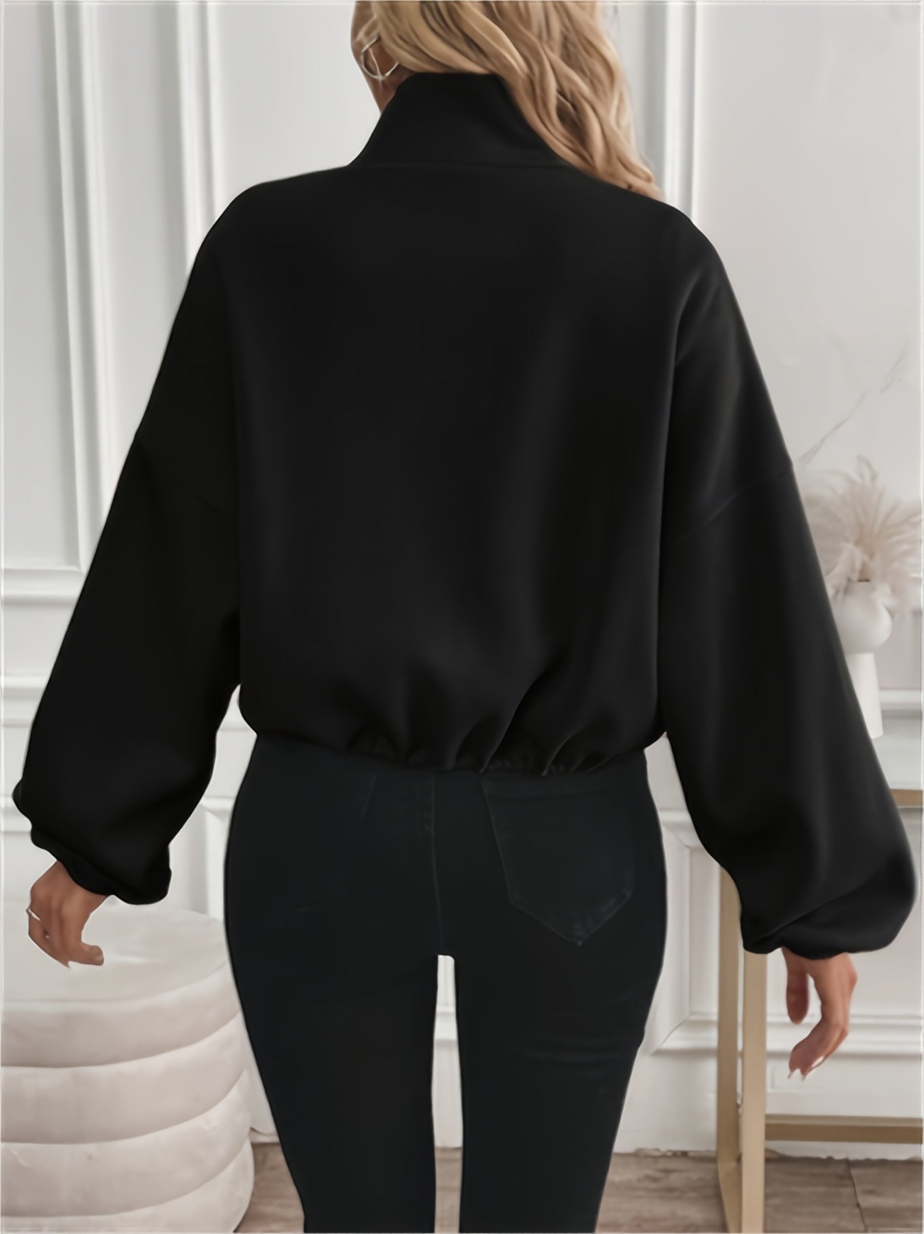 Women'S Casual Jacket with Long Sleeves, Featuring a Zipper And Drawstring, Stylish Attire for The Fall And Winter Seasons