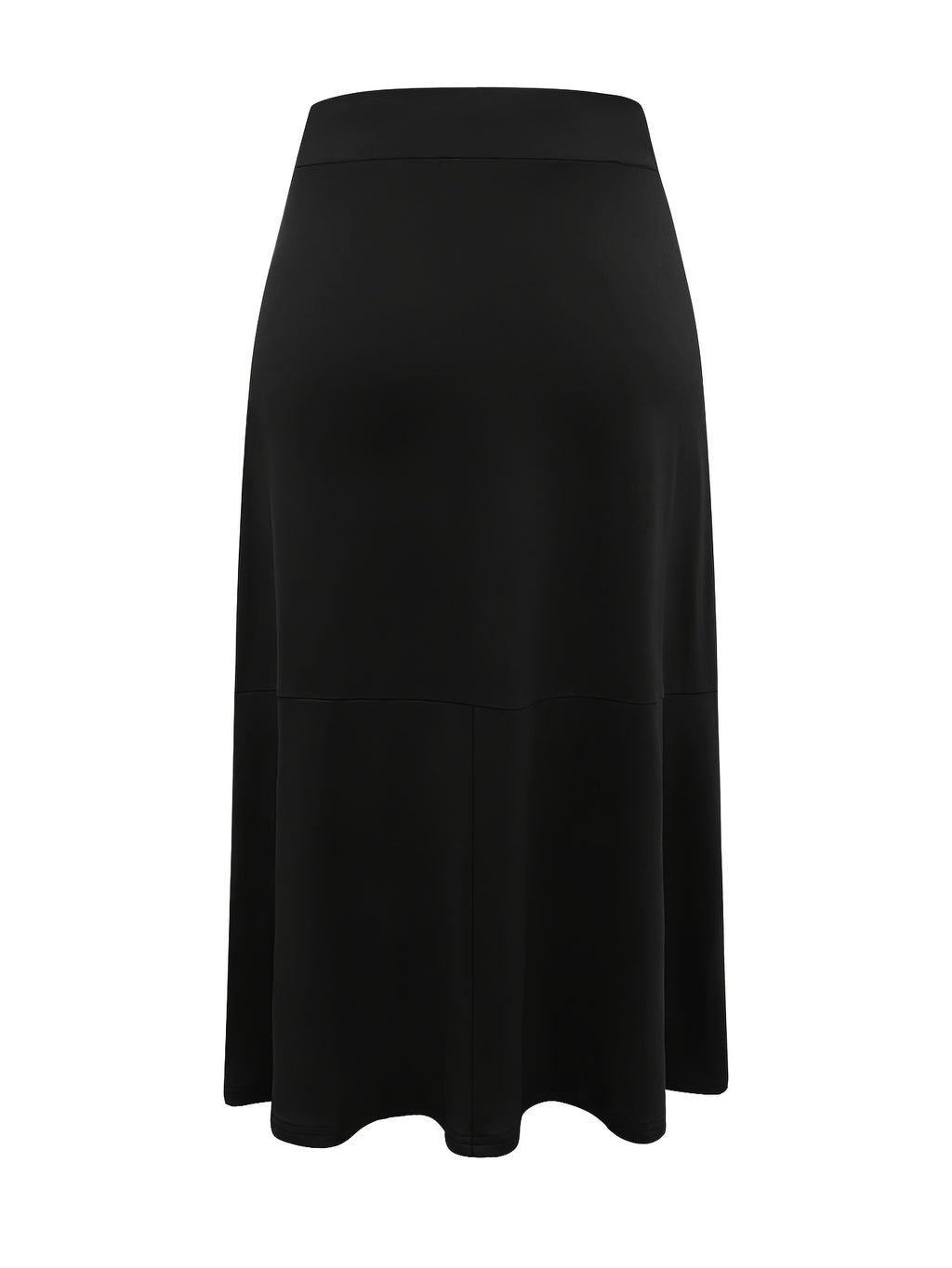 Women'S Fashionable And Elegant All-Match Half-Skirt | Solid Color Elastic Waistband, Suitable For Autumn And Winter